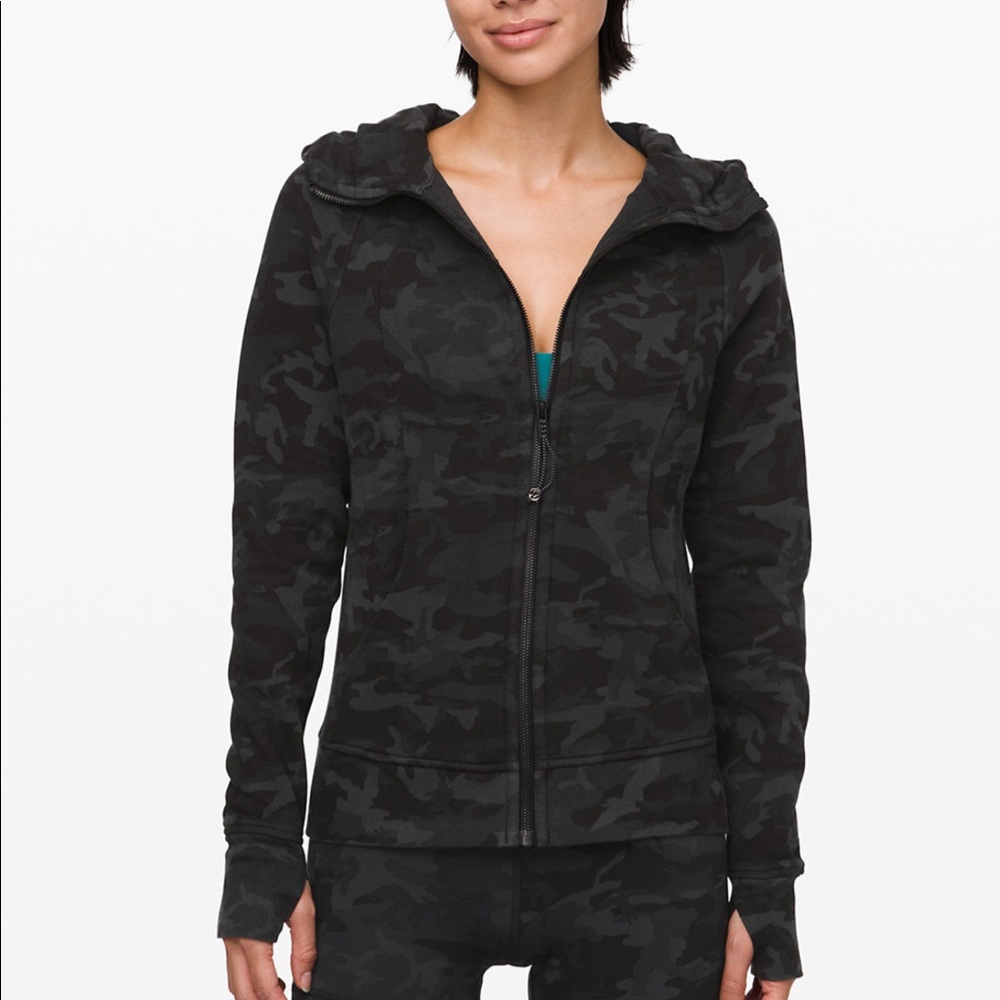 Lulu Lemon camo scuba hoodie size 4